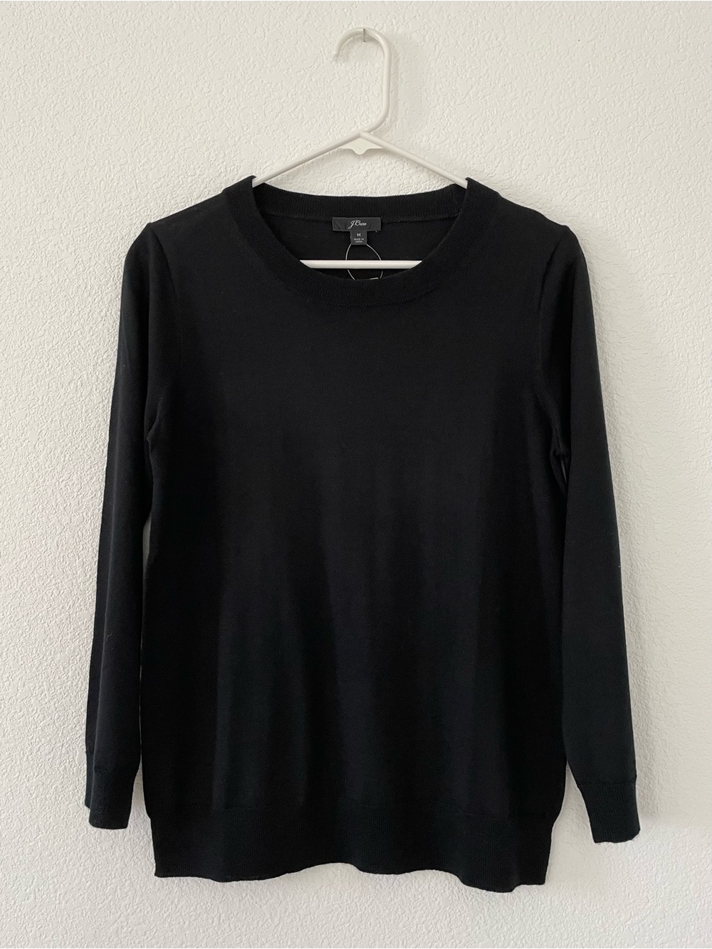 J. Crew Women's Black Crewneck Sweater